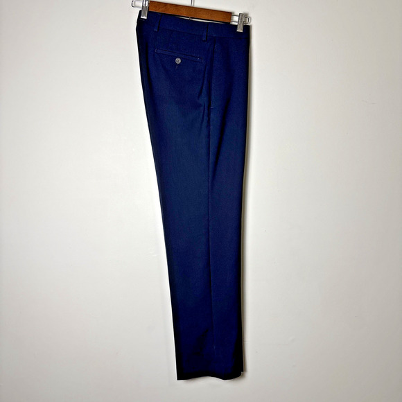 Lauren Ralph Lauren Mens Ultraflex Dress Pants 30X30 Blue Classic Fit Stretch - Picture 4 of 8